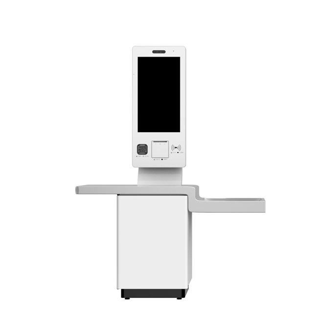 K2152-W touch screen stand pedestal kiosk machine