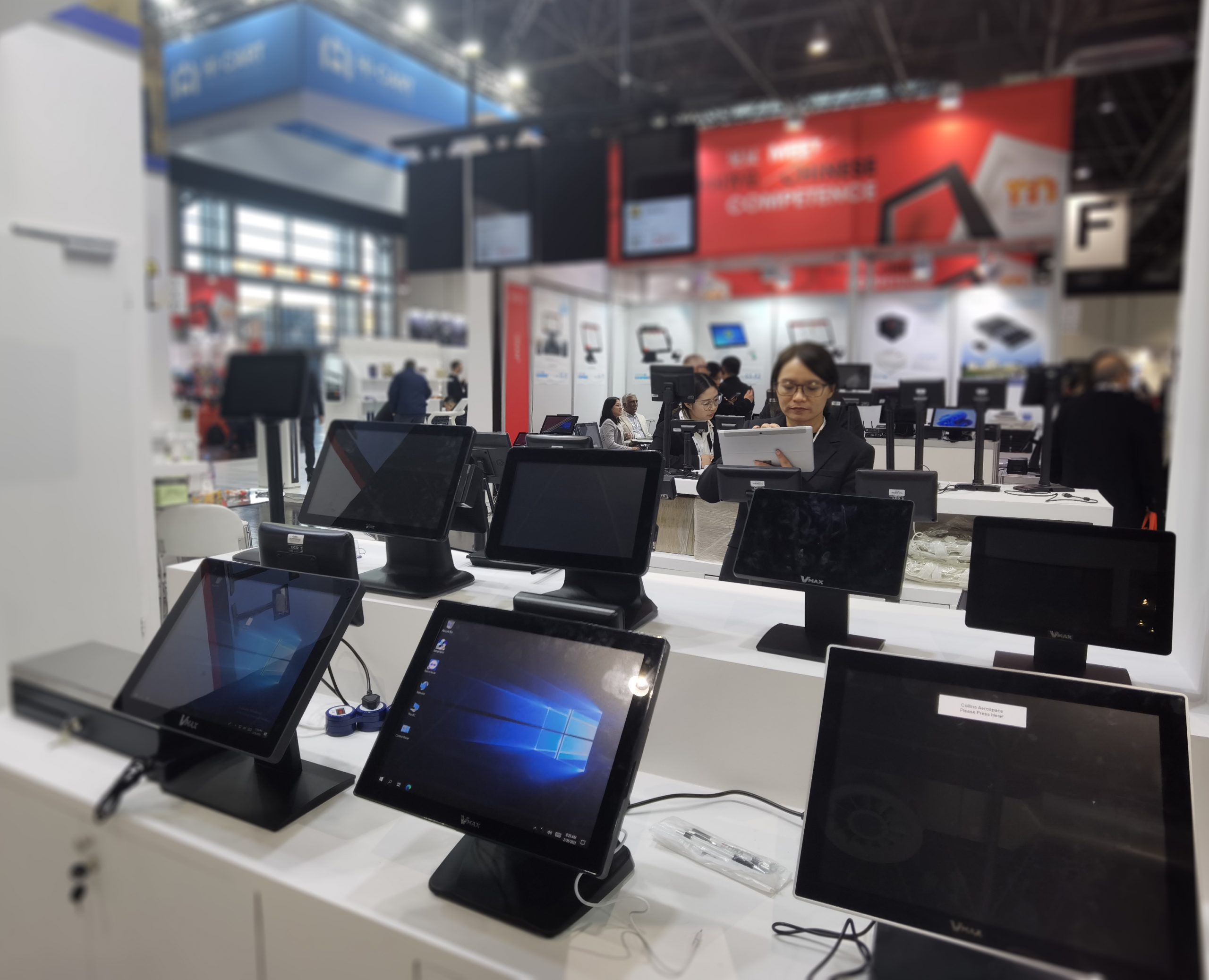 vmax touchscreen pos terminals on euroshop2023 retail trade fair