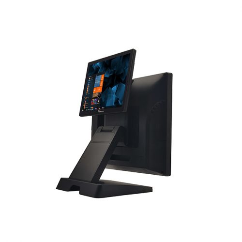 retail foldable pos terminal with rear display