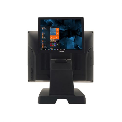 windows foldable pos terminal with rear display