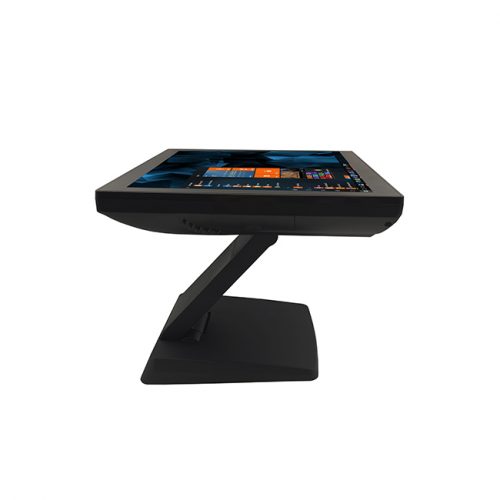 folding stand pos with heat sink and fanless