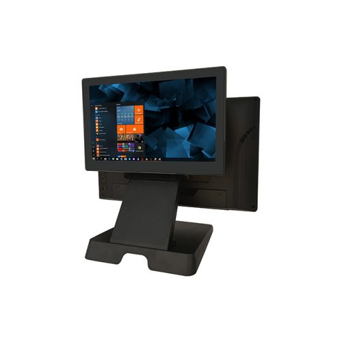 dual screen foldable stand pos system machine