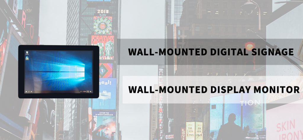 wall-mounted digital signage for advertising